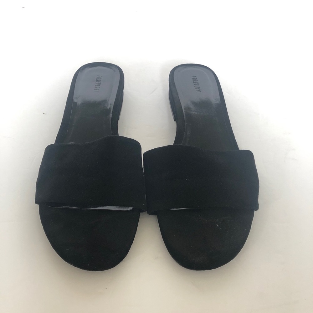 Forever 21 Faux Suede Slides
